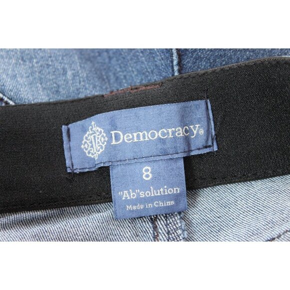 Democracy Ab Solution Jeans Size 8 Stretch Denim Slimming Comfort Skinny Ankle - Picture 11 of 12